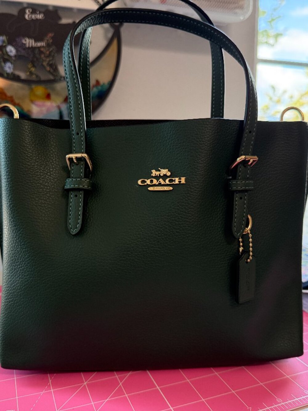 Coach |  Mori Tote 25 2-Way Handbag Shoulder Bag C4084 | Green Leather